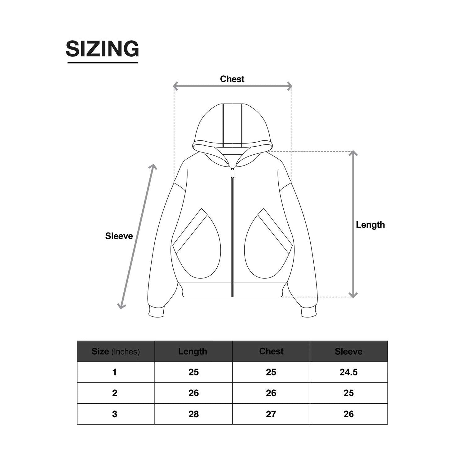 TY 'Creative War' Zip-Up Hoodie (Dusty Blue)