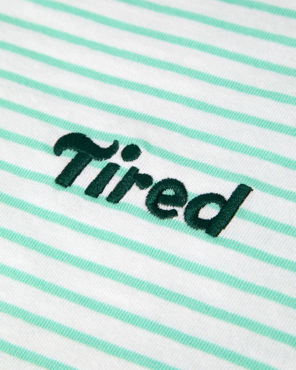 Tired Skateboards 'Summer' Polo (White/Green)