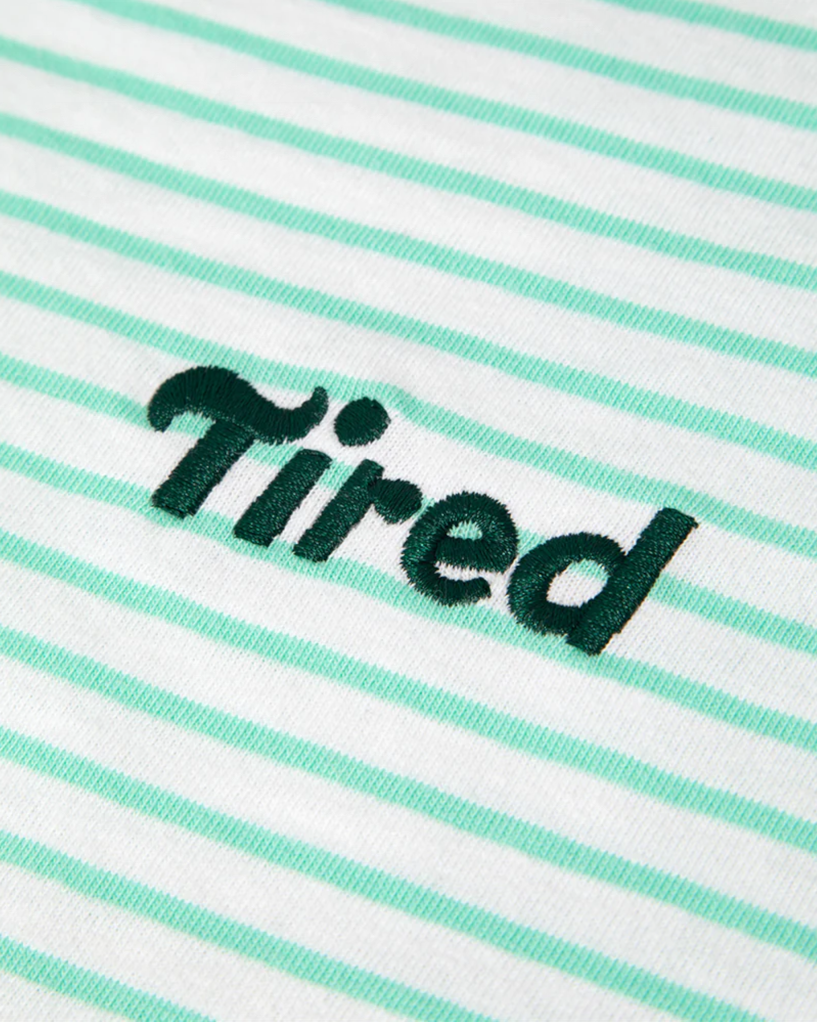 Tired Skateboards 'Summer' Polo (White/Green)
