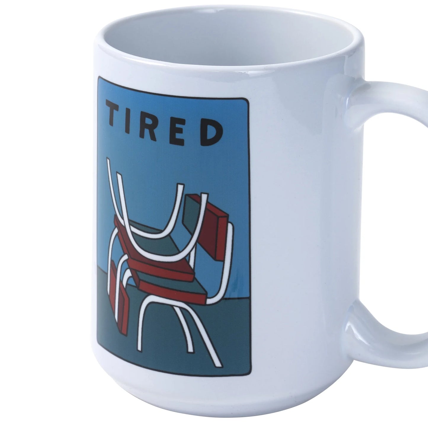 Tired Skateboards "Wobbly Seats" Mug