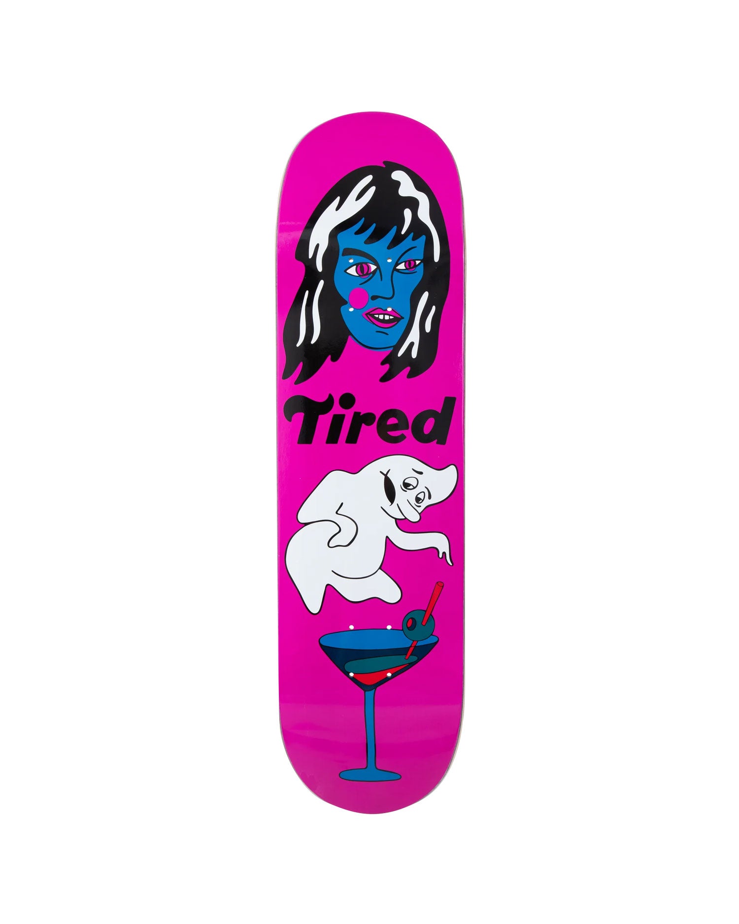 Tired Skateboards 8.125" 'Ghost Board' Deck (Brown)