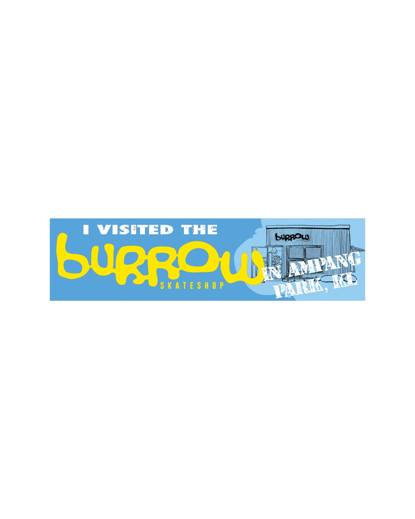 Burrow 'I Visited Burrow in Ampang Park' Bumper Sticker