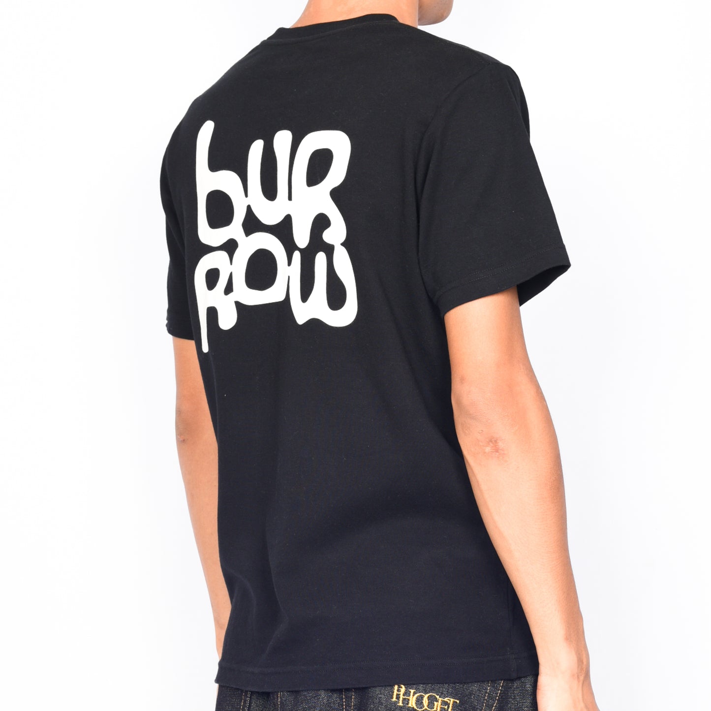 Burrow "Stacked Logo" T-Shirt (Black)