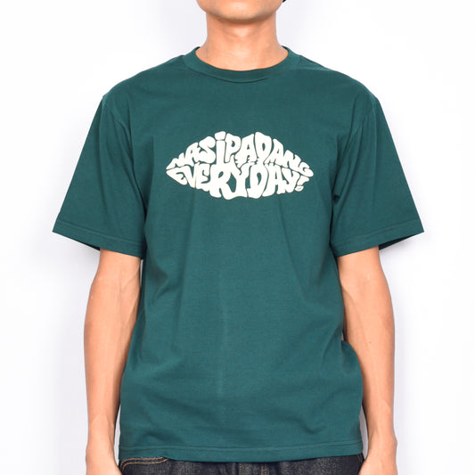 Nasi Padang Everyday "Full Lips Logo" T-Shirt (Forest)