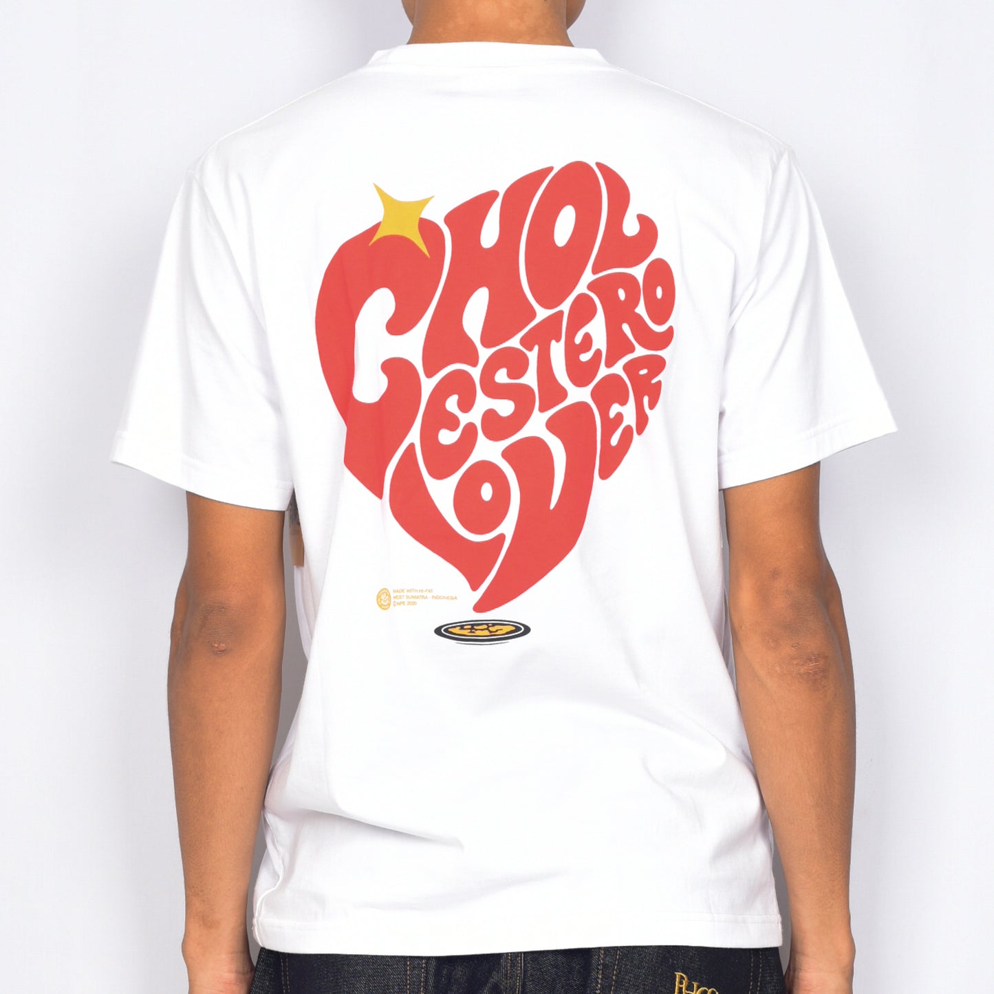 Nasi Padang Everyday "Cholesterolover" Pocket T-Shirt (White)