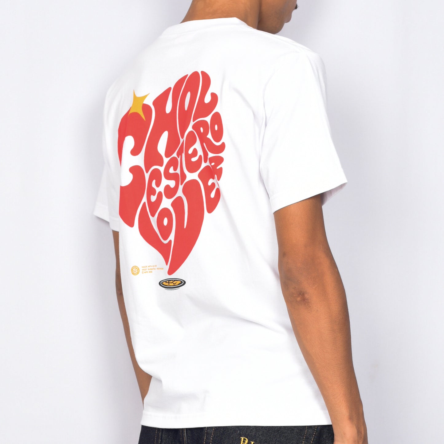 Nasi Padang Everyday "Cholesterolover" Pocket T-Shirt (White)