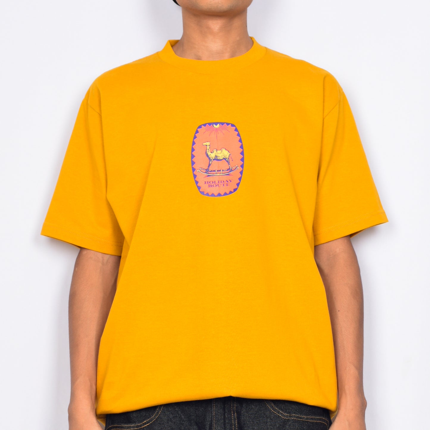 Holiday Route "Camel Balance" T-Shirt (Mustard)