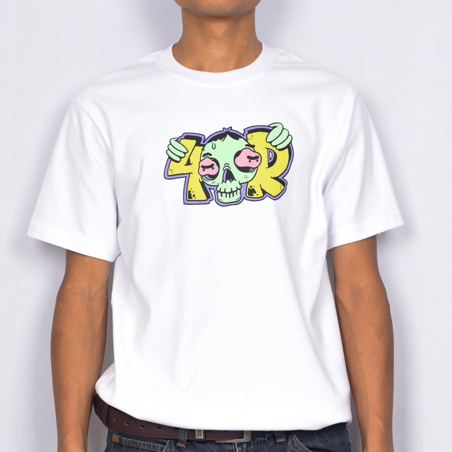 4OR "Skull" T-Shirt (White)