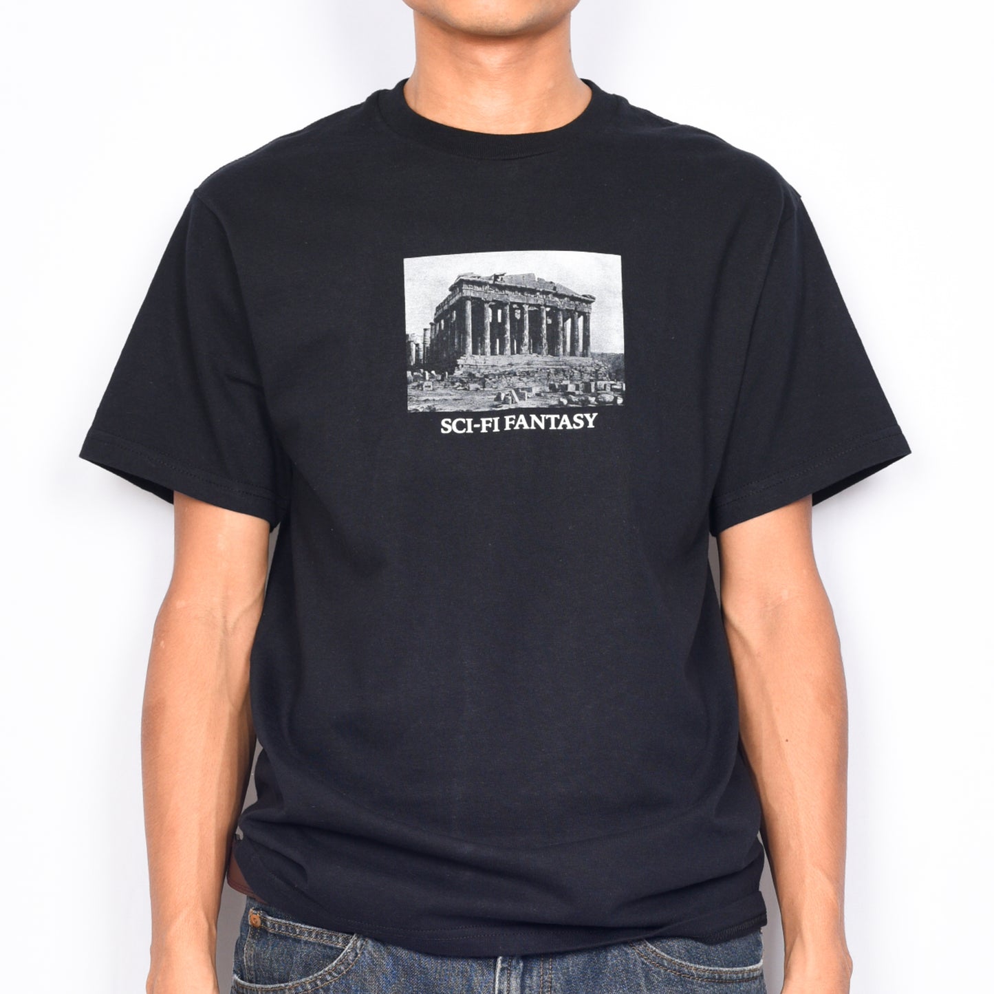 Sci-Fi Fantasy "Parthenon" T-Shirt (Black)