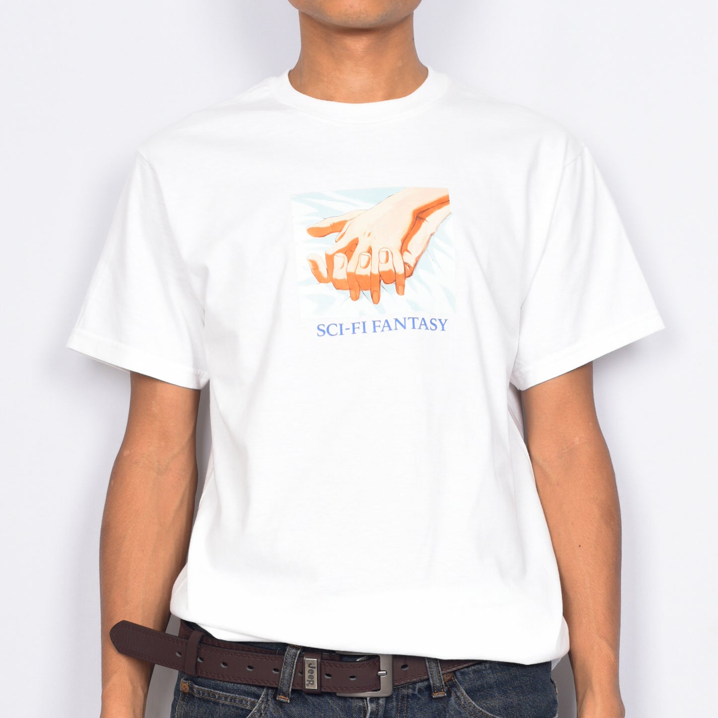 Sci-Fi Fantasy "Hands" T-Shirt (White)