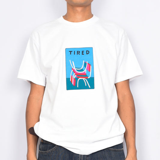 Tired Skateboards "Seats" T-Shirt (White)