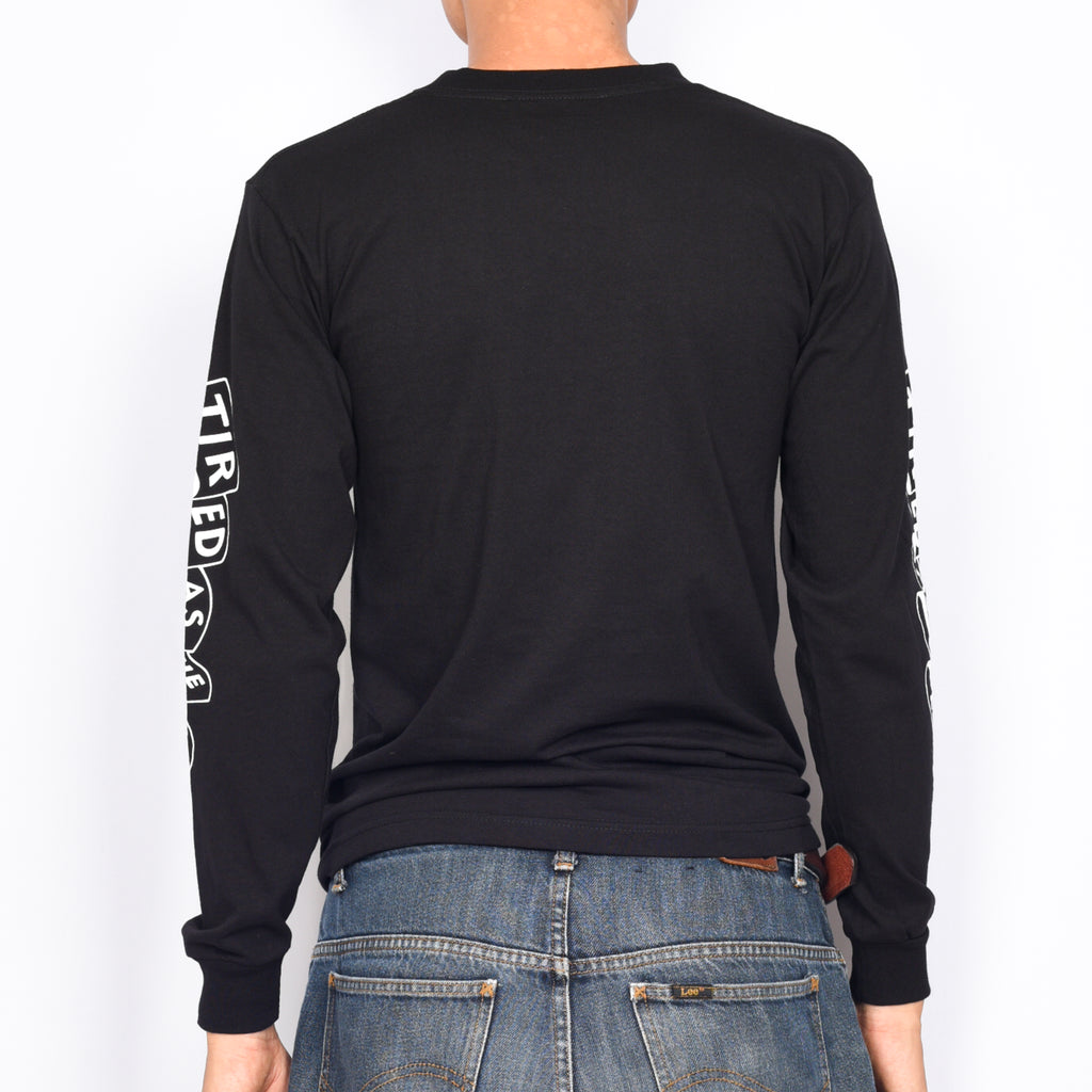Tired Skateboards 'Tired As Hell' Long Sleeve T-Shirt (Black)