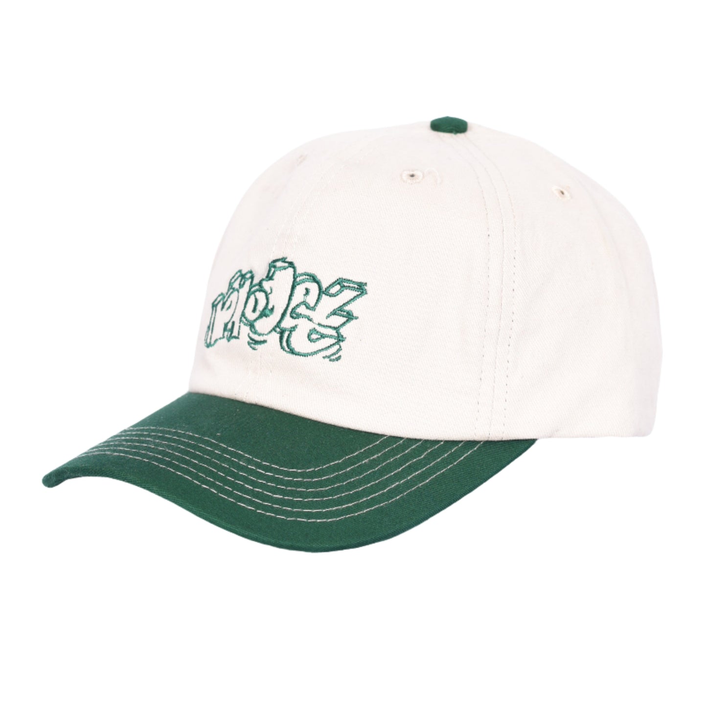 Phoget Skate "Logo" 6 Panel Cap (Khaki / Green)