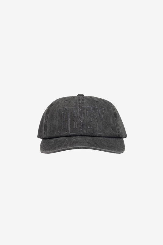 Obey Pigment Nova 6 Panel Velcro (Pigment Black)