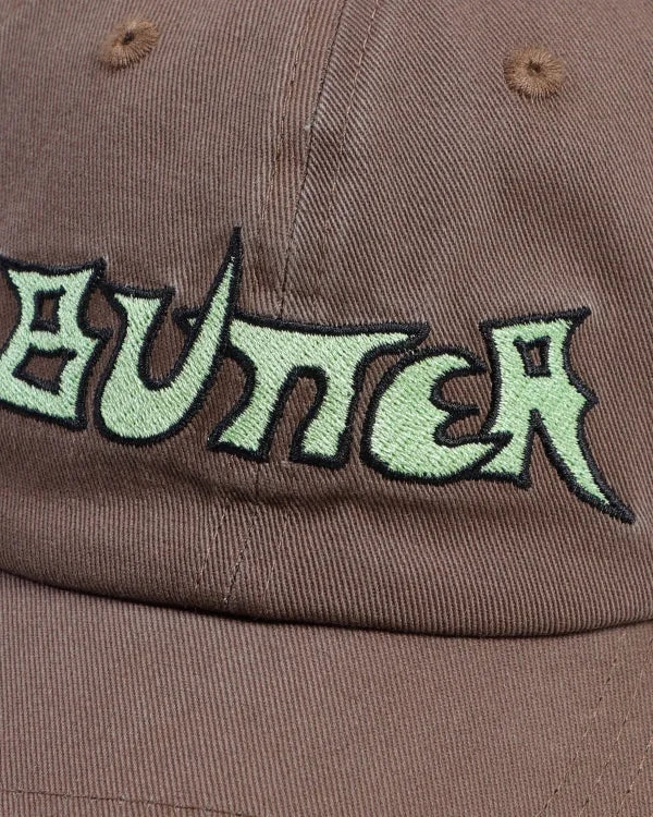 Butter Goods 'Encounter' 6 Panel Cap (Dark Brown)
