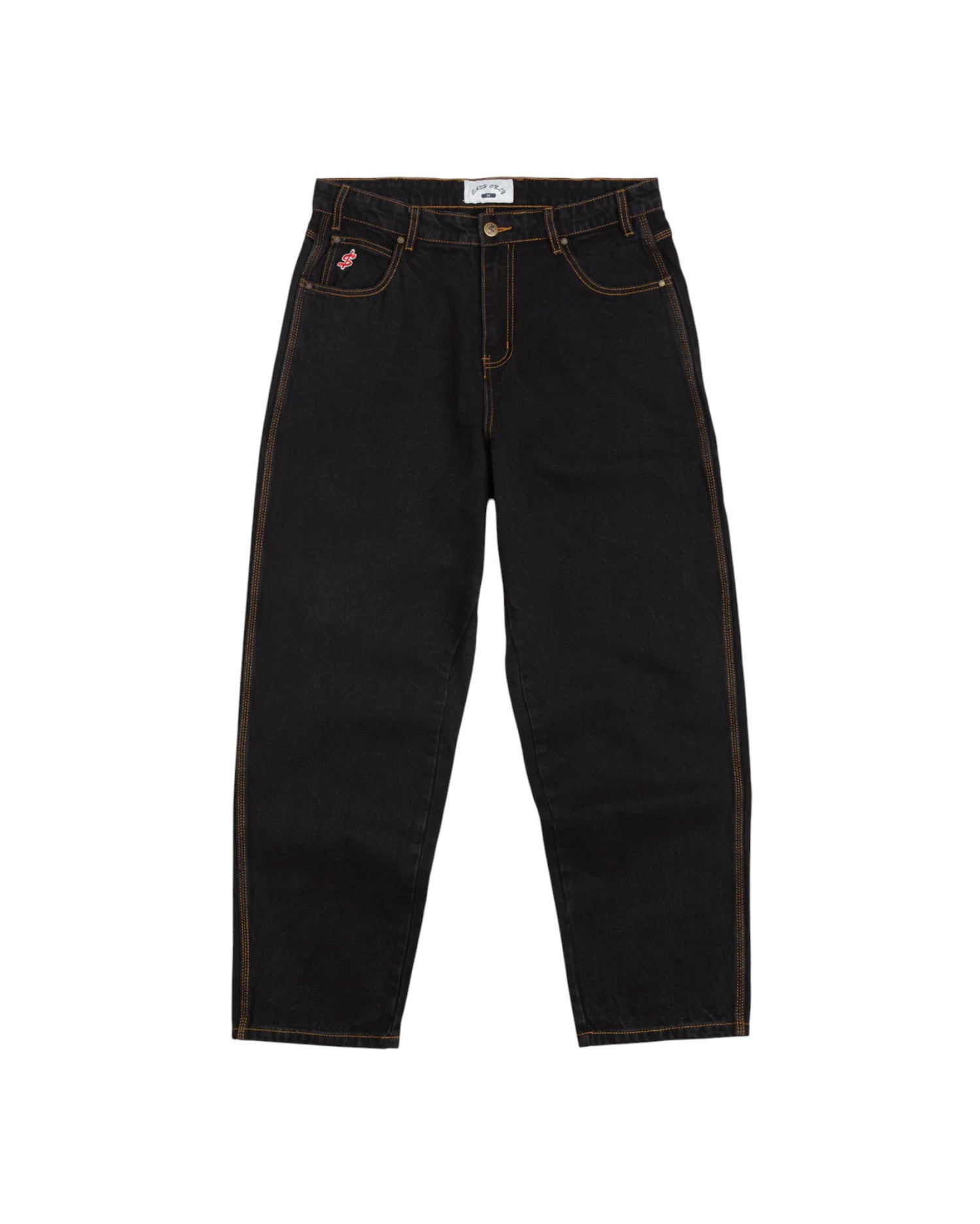 Cash Only 'Logo' Denim Jeans (Washed Black)