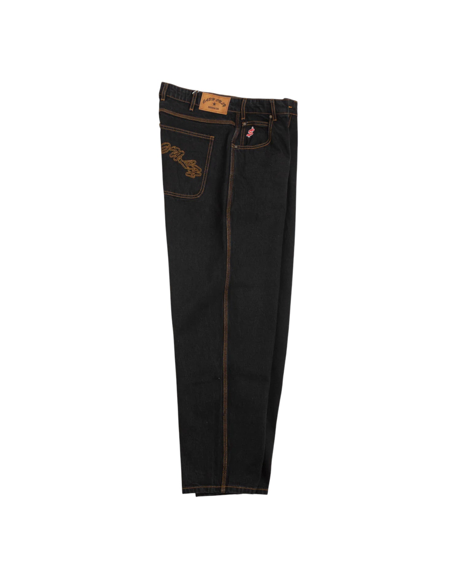 Cash Only 'Logo' Denim Jeans (Washed Black)