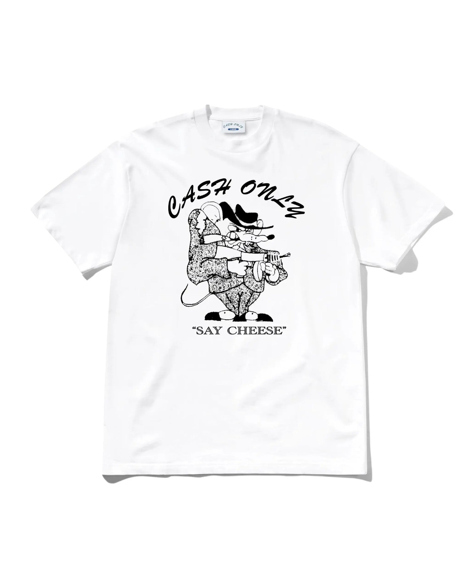 Cash Only 'Mobster' T-Shirt (White)