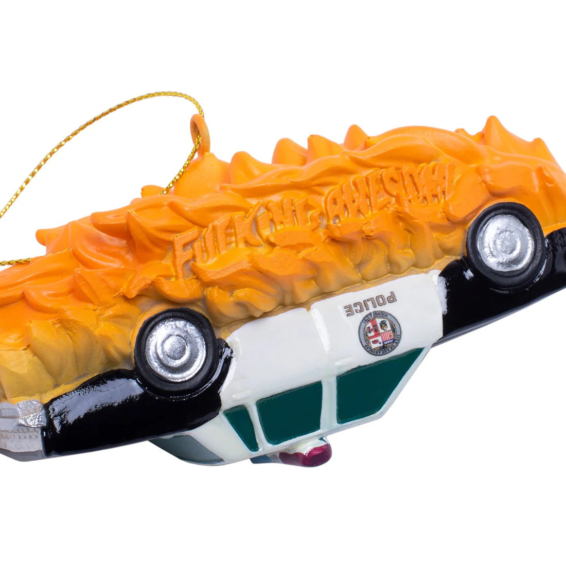 FA World Entertainment Cop Car Ornament
