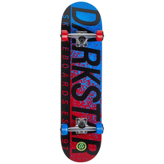 Darkstar Wordmark Red/Blue First Push 8.0"  Complete Skateboard