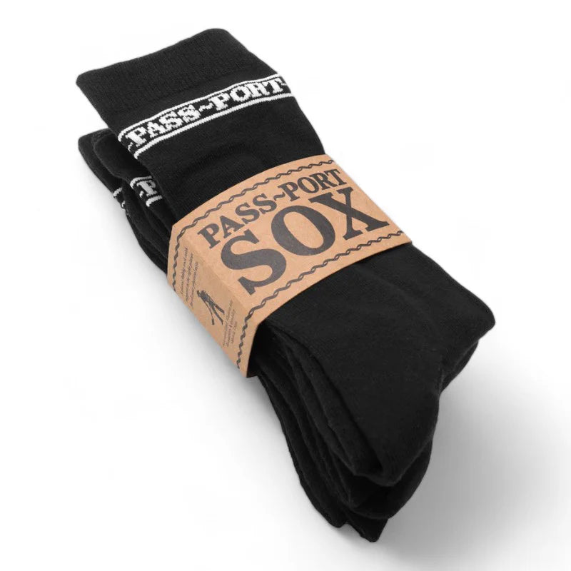 Pass~Port Hi Sox 3 Pack (Black)