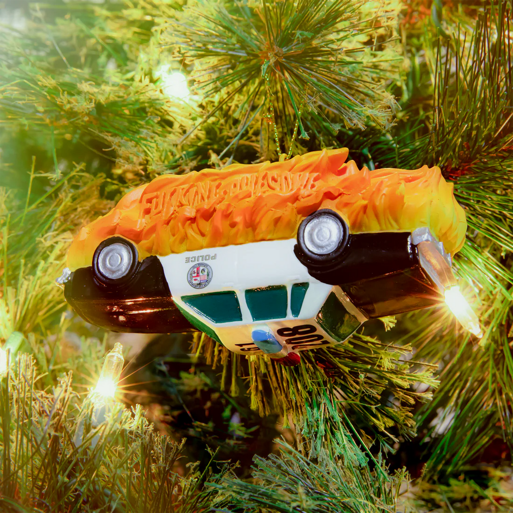 FA World Entertainment Cop Car Ornament