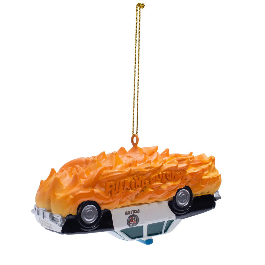 FA World Entertainment Cop Car Ornament
