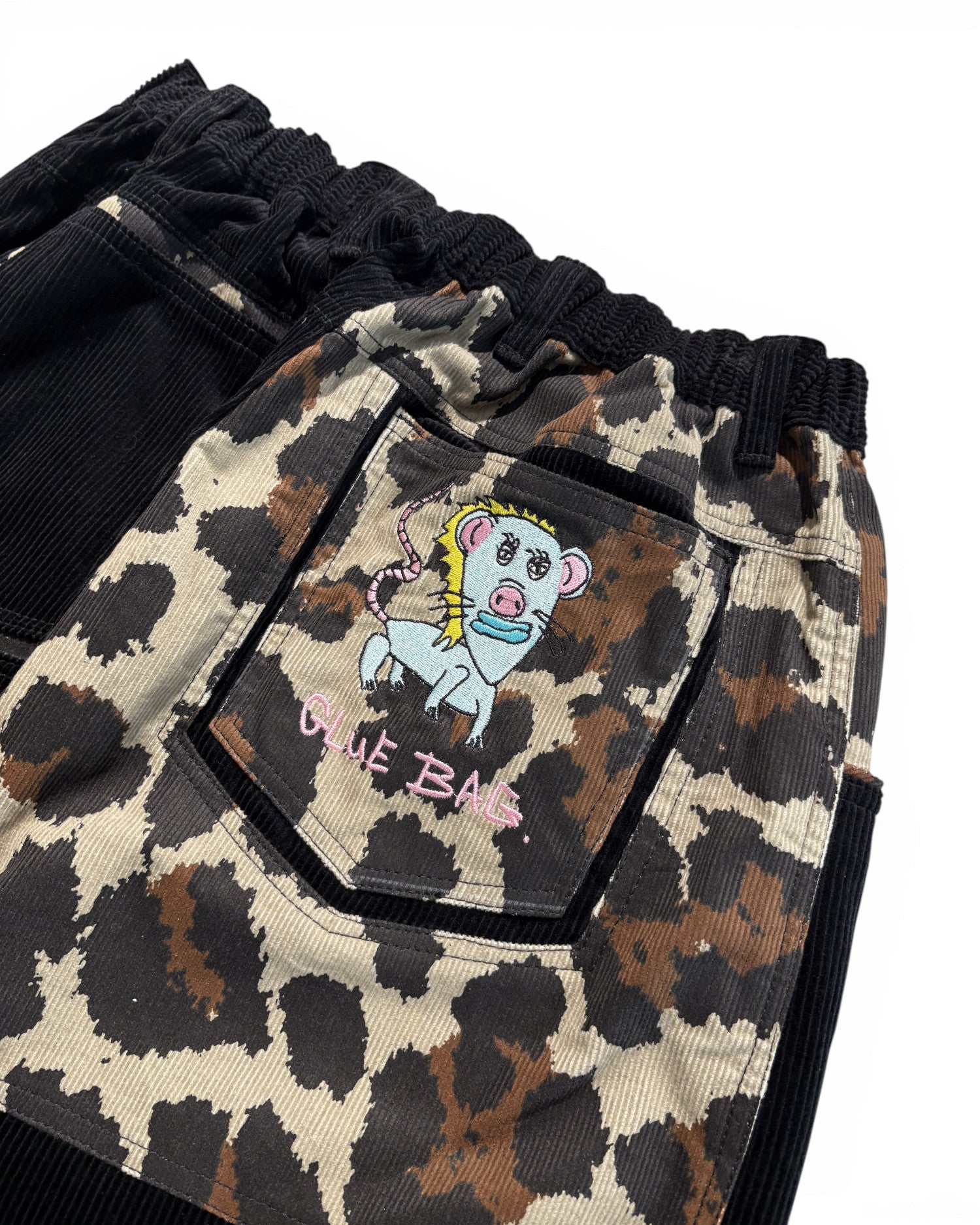 Glue Bag 'Leopard Corduroy' Double Knee Pants