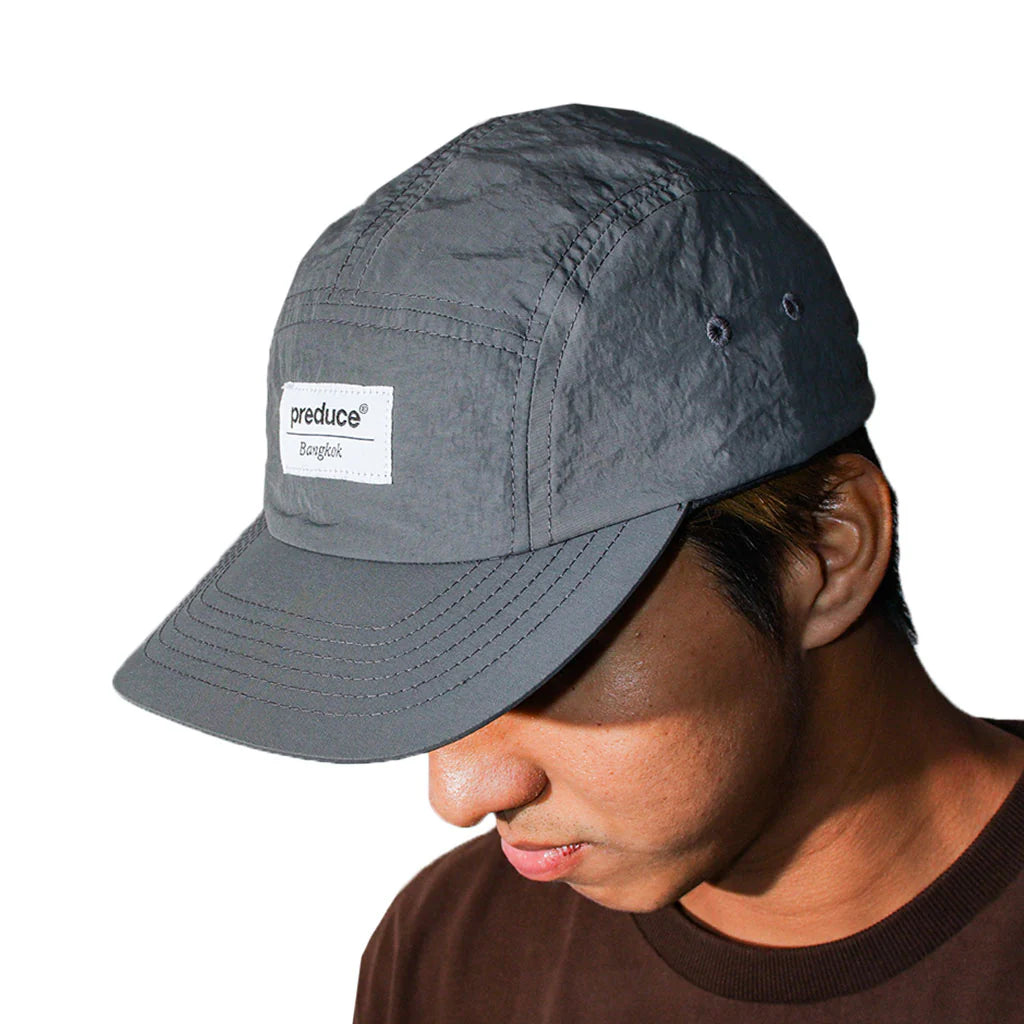 Preduce Bangkok Label Racer Hat (Grey/Midnight Blue)