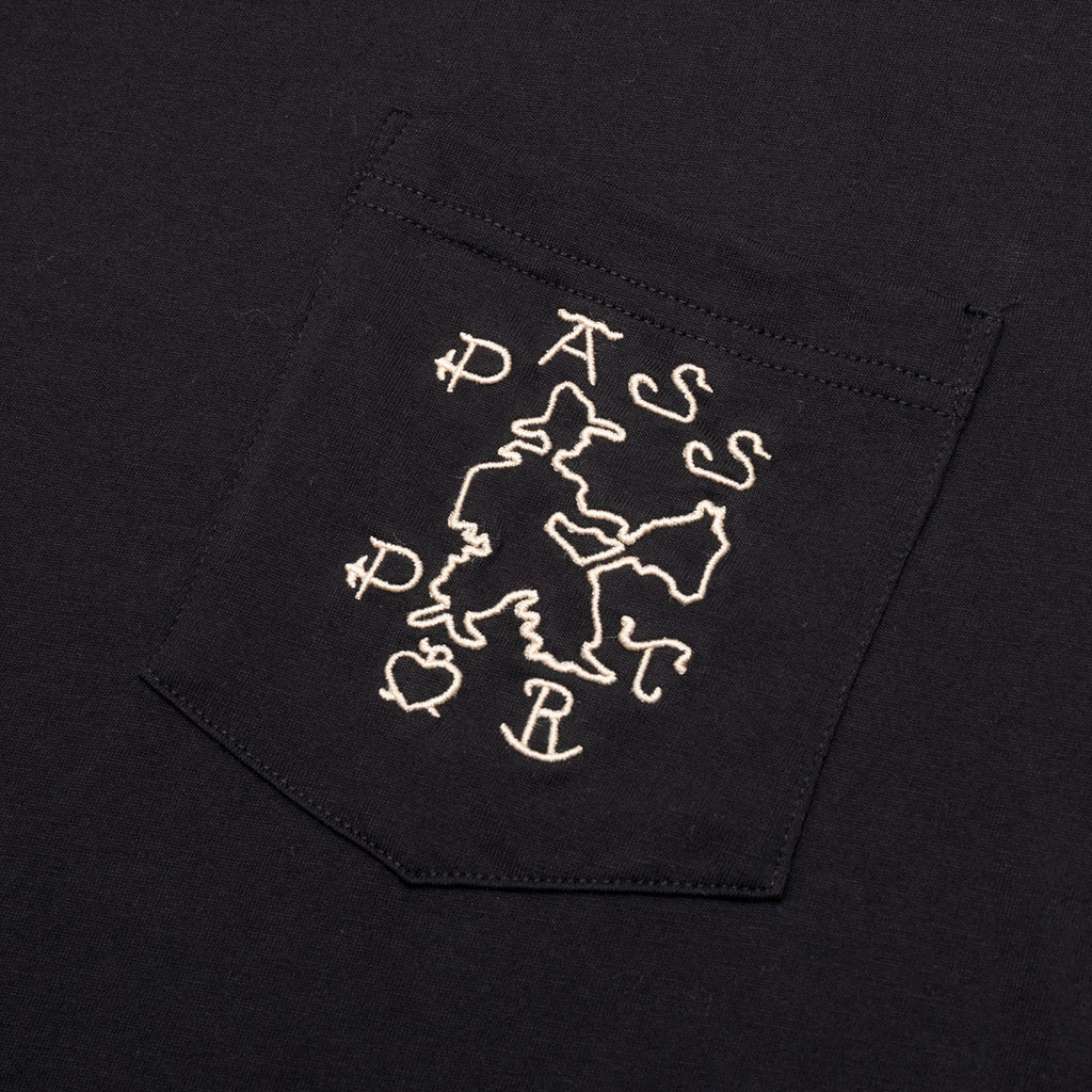 Pass~Port 'Cowpoke Organic' Cotton Pocket T-Shirt (Black)