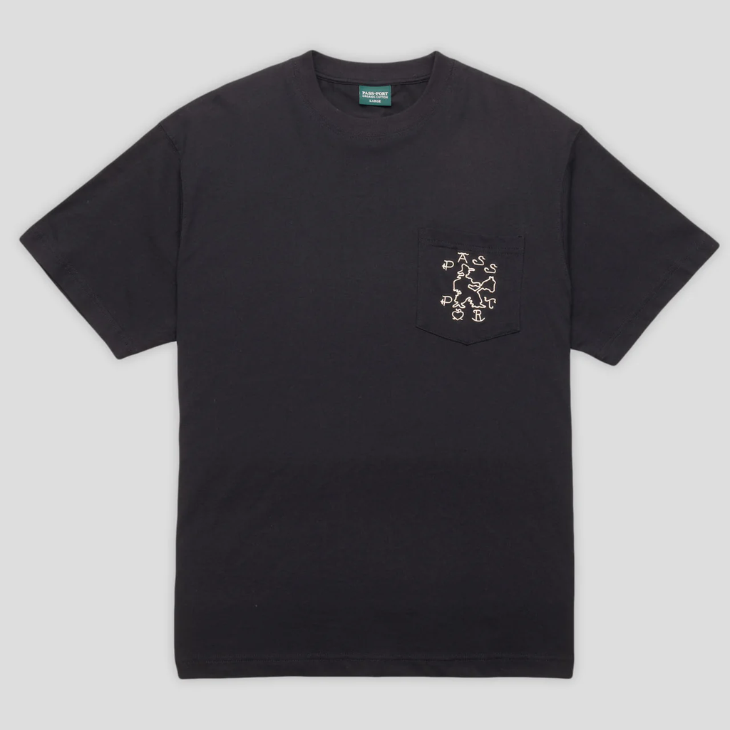 Pass~Port 'Cowpoke Organic' Cotton Pocket T-Shirt (Black)