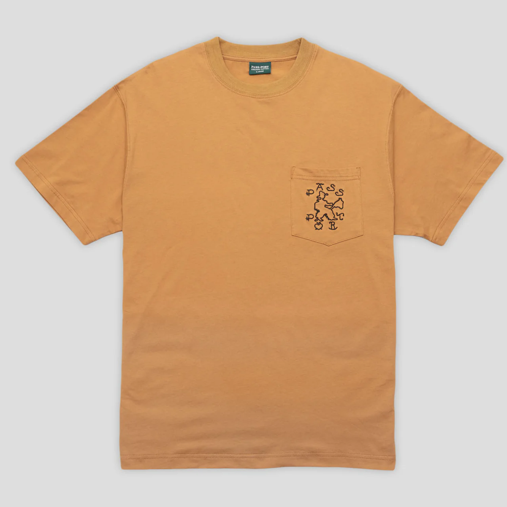 Pass~Port 'Cowpoke Organic' Cotton Pocket T-Shirt (Mustard)