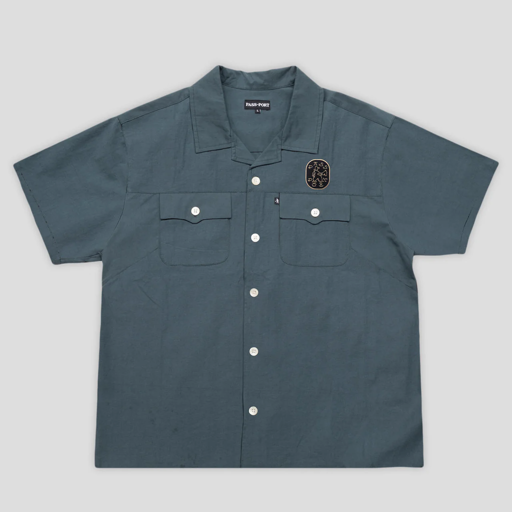 Pass~Port 'Cowpoke' Casual Shirt (Dark Teal)