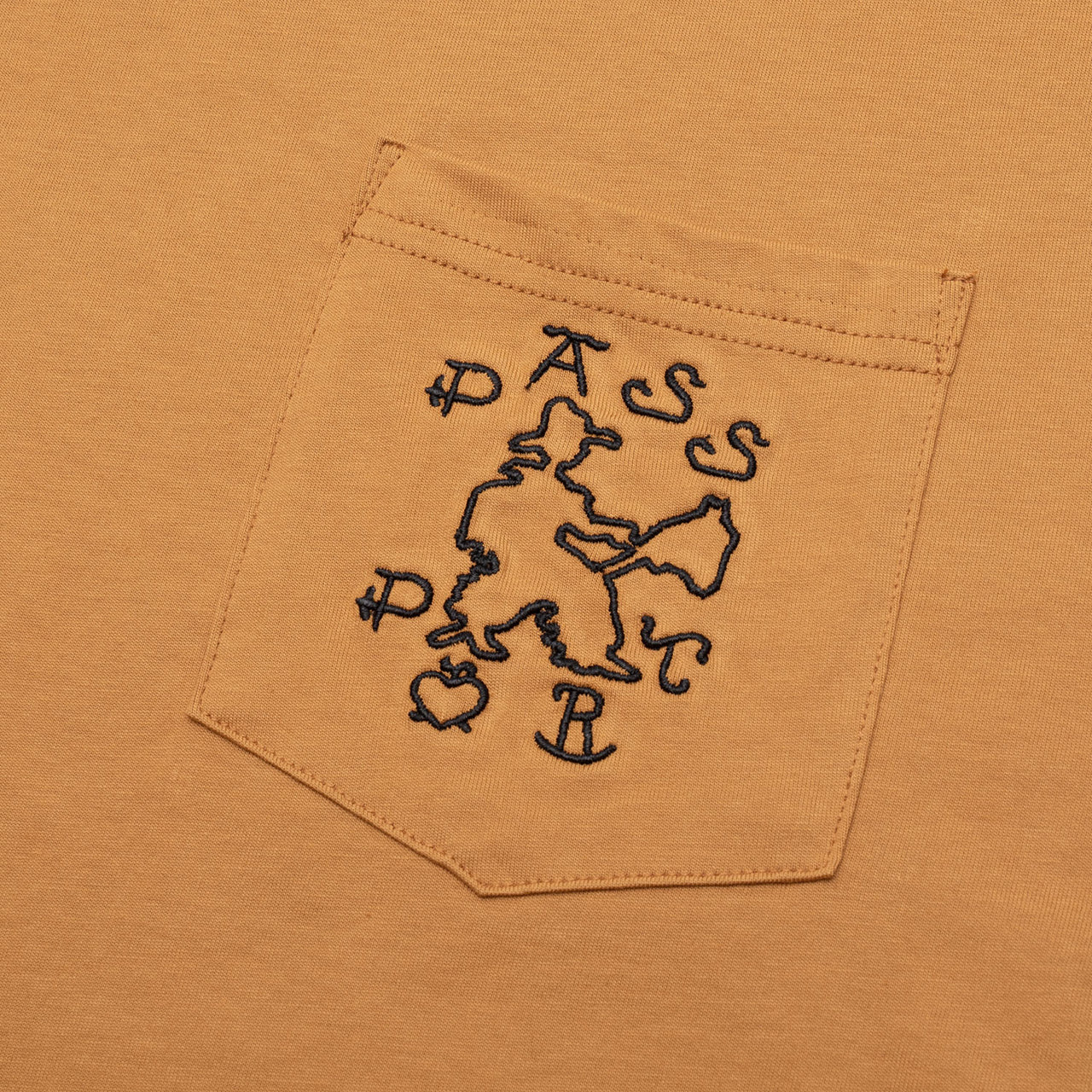 Pass~Port 'Cowpoke Organic' Cotton Pocket T-Shirt (Mustard)