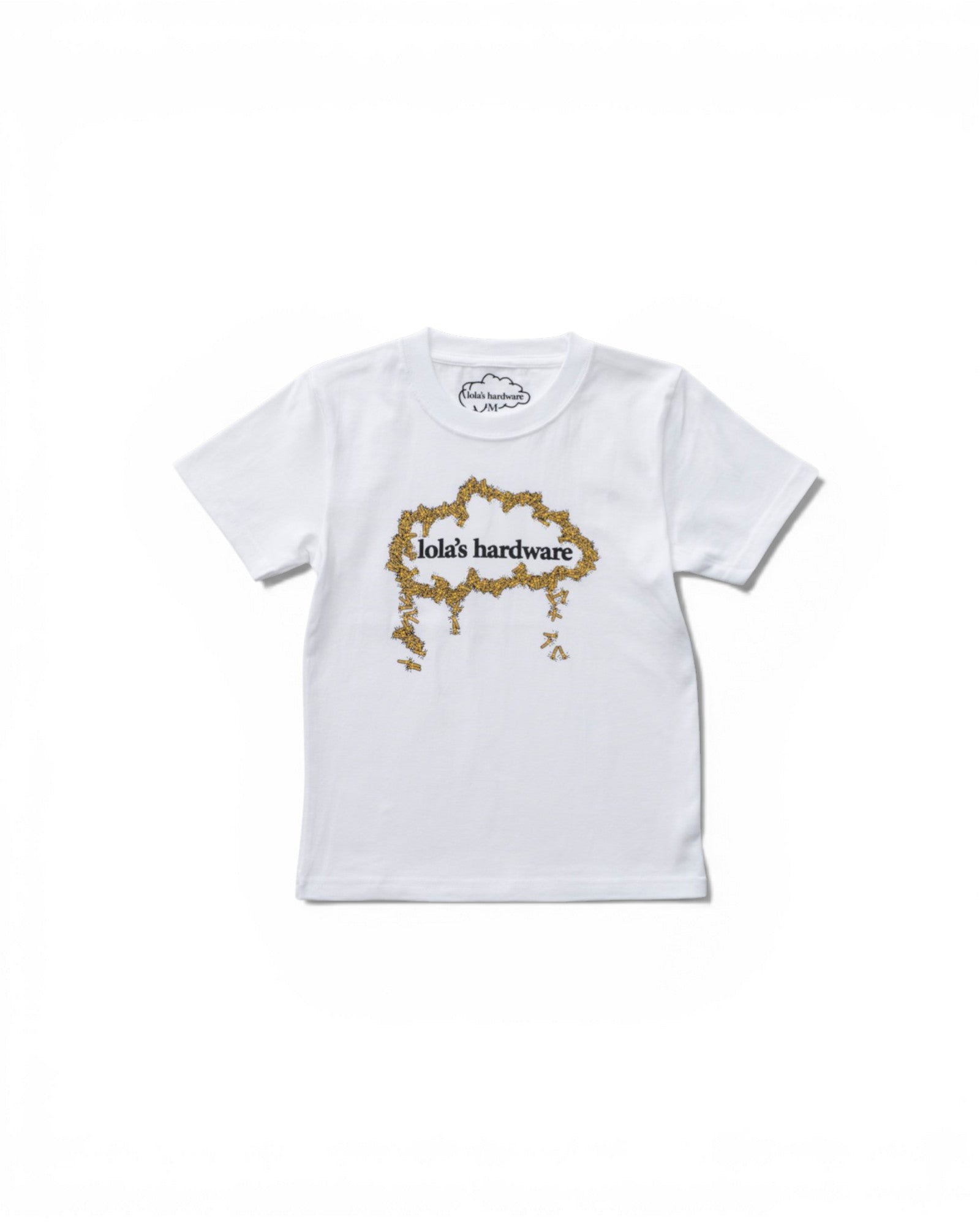 Lola's 'Bolt Cloud' Baby Tee (White)