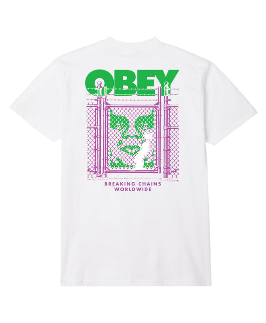 OBEY Chain Link Fence Icon (White)