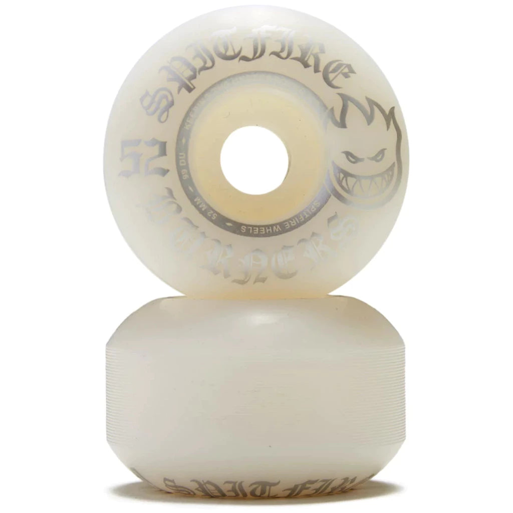 Spitfire Burner Silver 52mm/99a Skateboarding Wheels