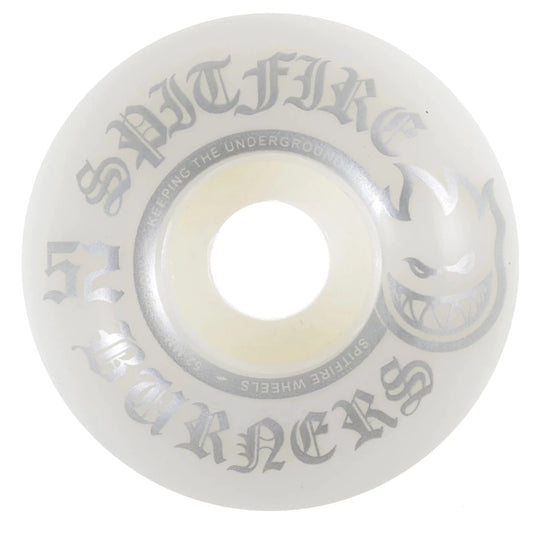 Spitfire Burner Silver 52mm/99a Skateboarding Wheels
