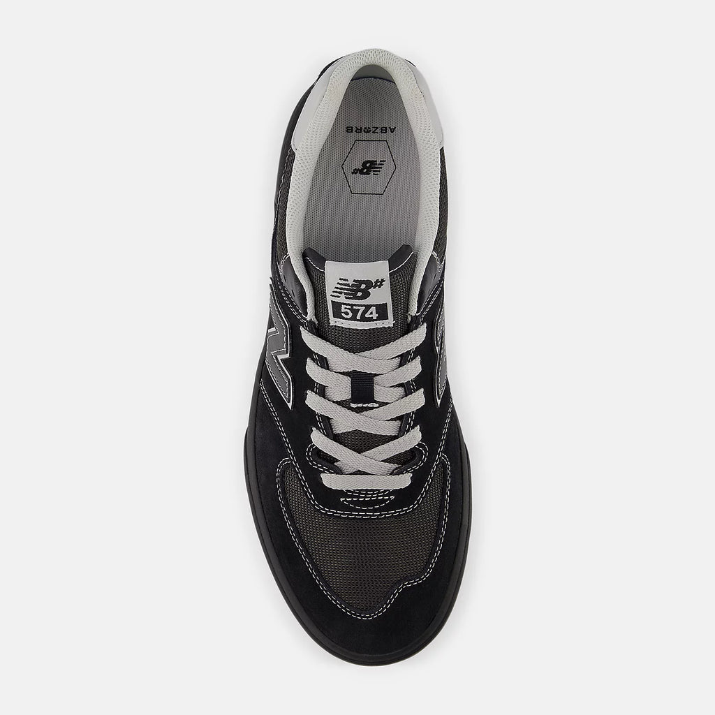 New Balance Numeric '574 Vulc' Shoes (Black/Grey)