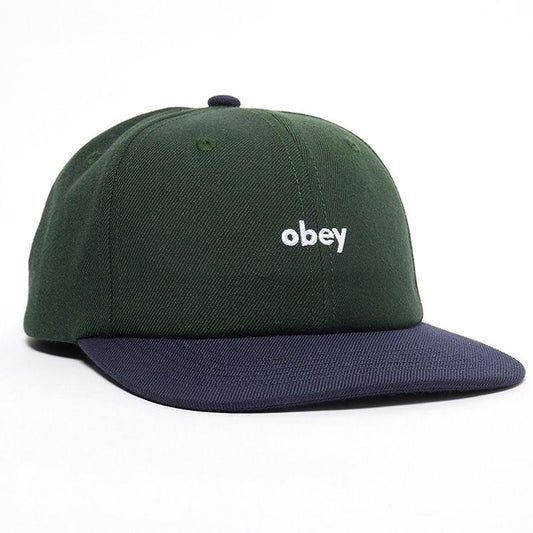 OBEY Shade 6 panel Snapback (Dark Cedar)