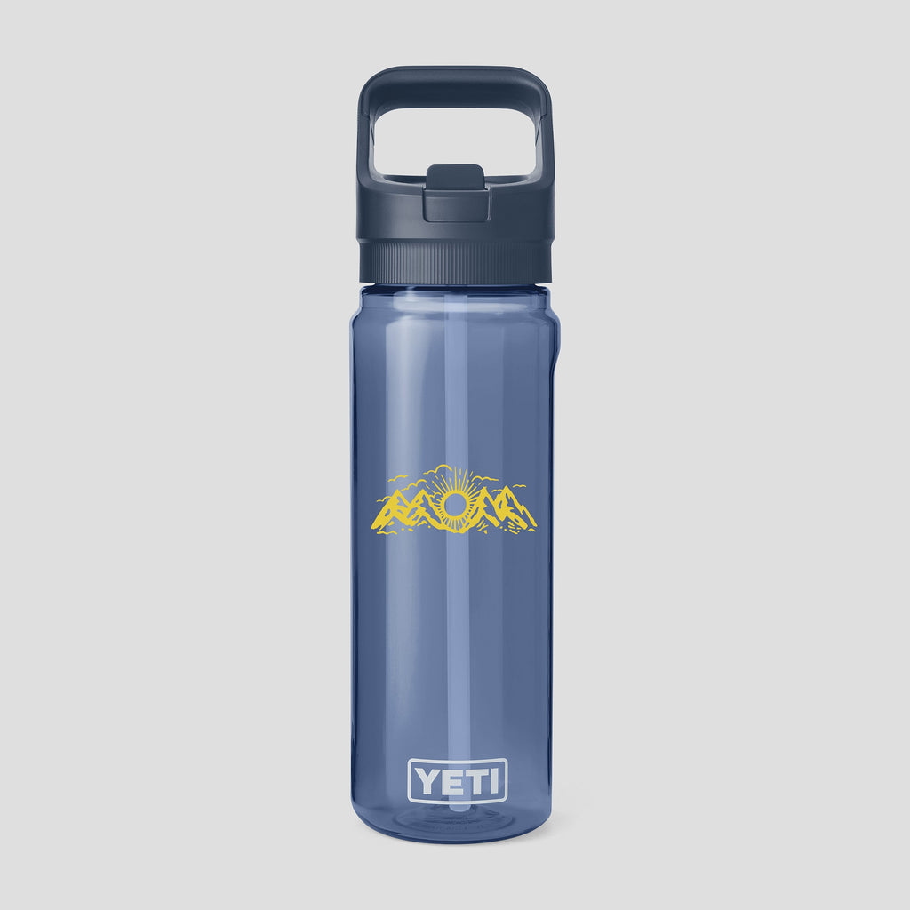 YETI 'Yonder 25 OZ (750ml)' Water Bottle with Color-Matched Straw Cap (Seafoam)