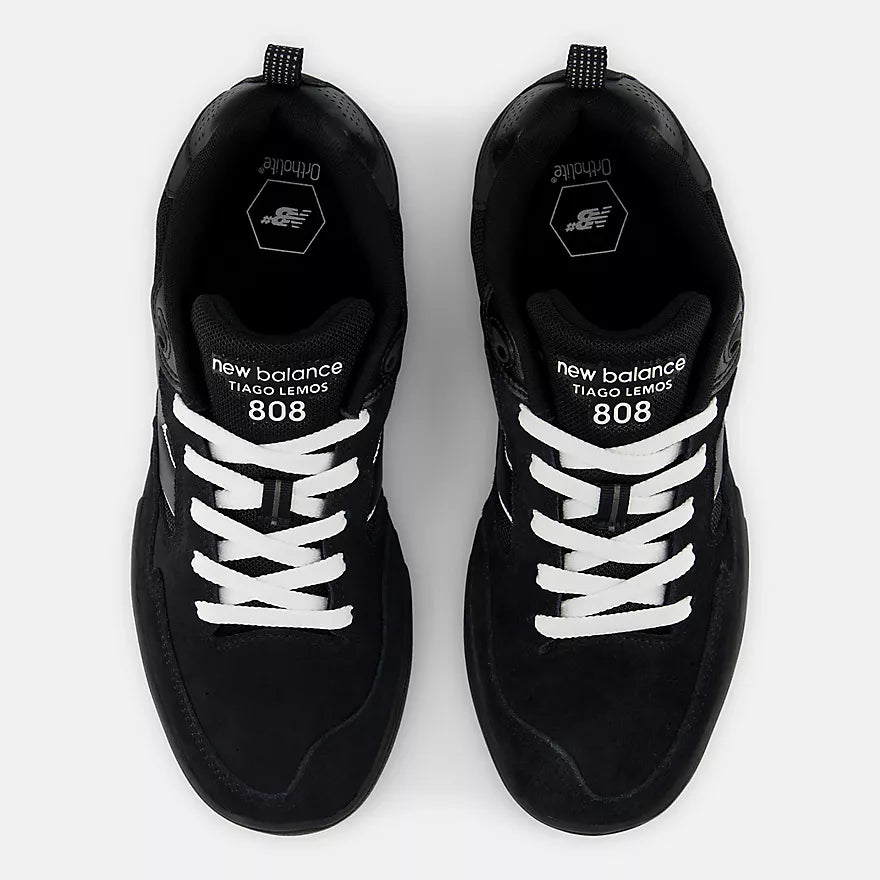 New Balance Numeric 'Tiago Lemos 808L' Shoes (Black/White)