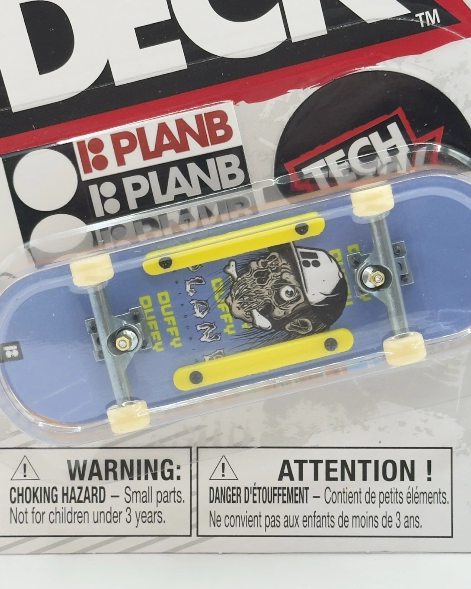 Tech Deck (Rail Series) 'Plan B Skateboards (Duffy) Blue Skull' Fingerboard
