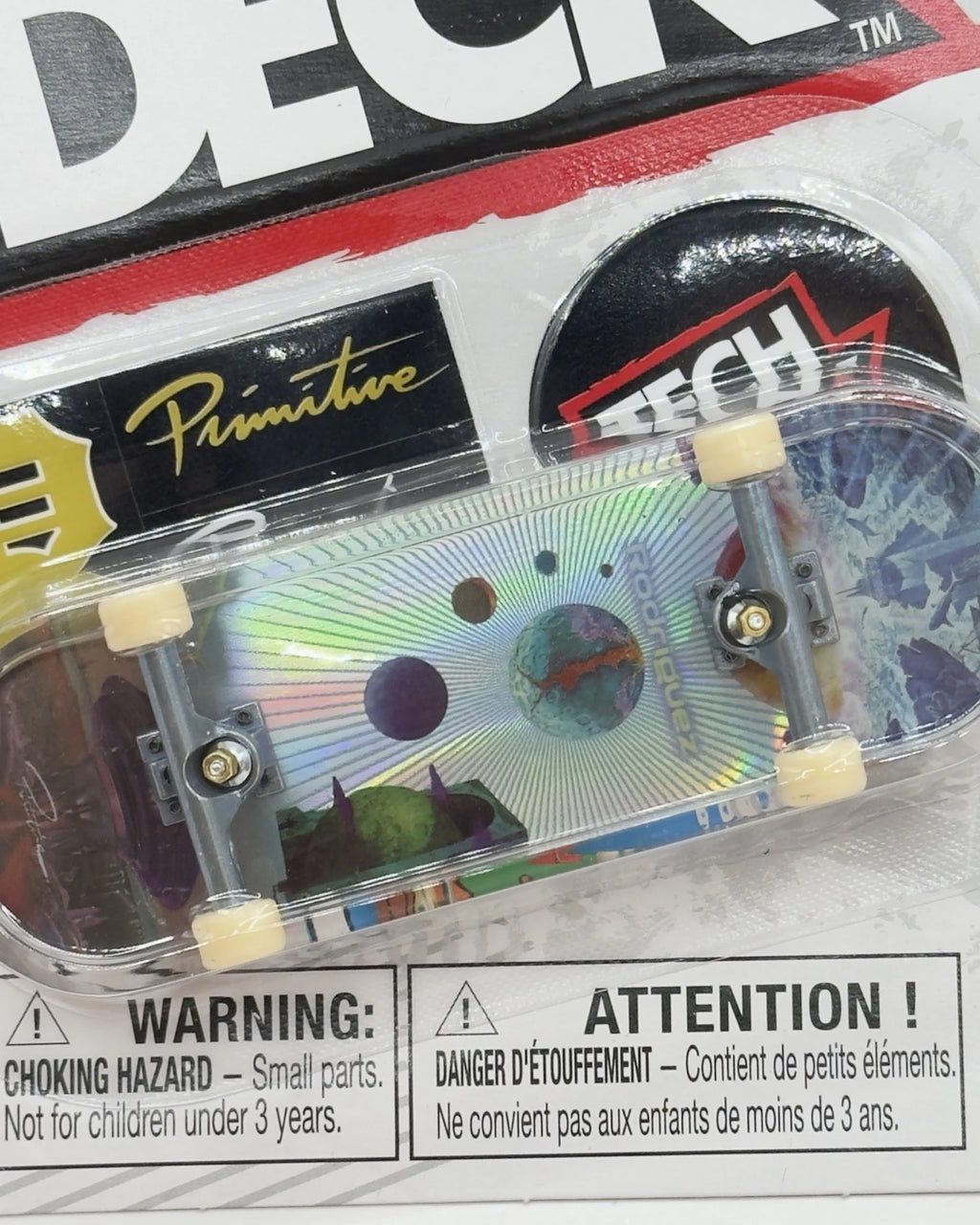 Tech Deck 'Primitive Skateboards (P-Rod) New Worlds Holographic Lenticular' Fingerboard