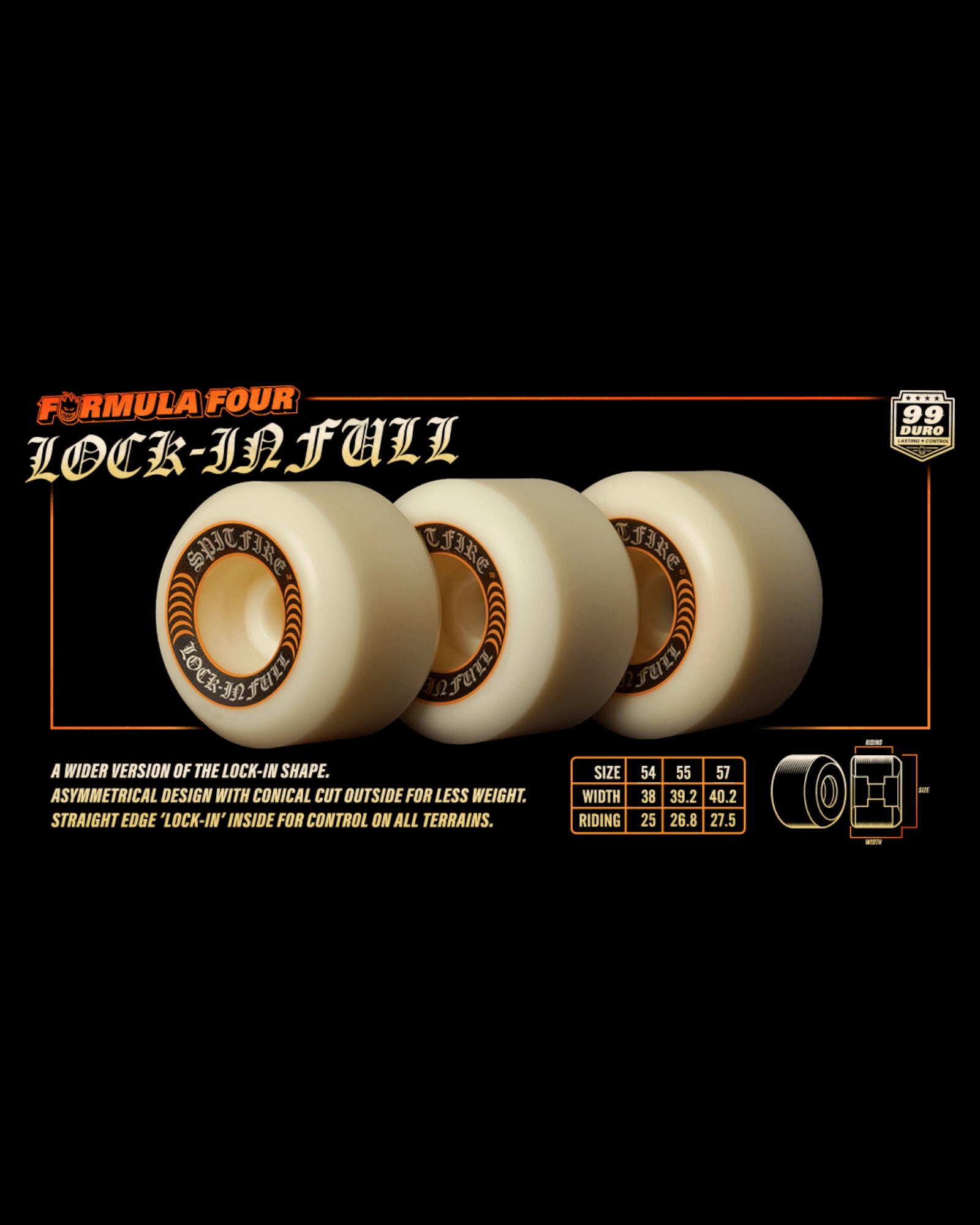 Spitfire 54mm (99A) 'Formula Four Lock-In Full' Wheels