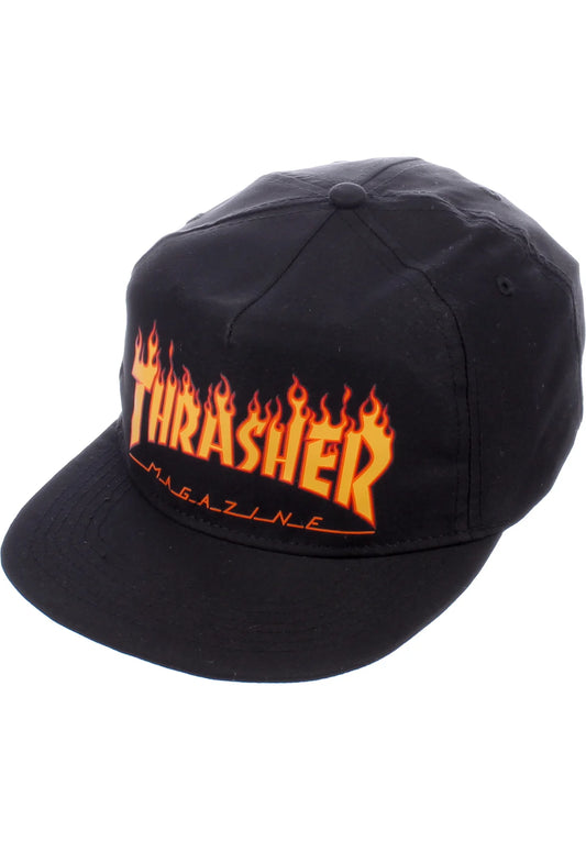 THRASHER Flame Embroidered Snapback