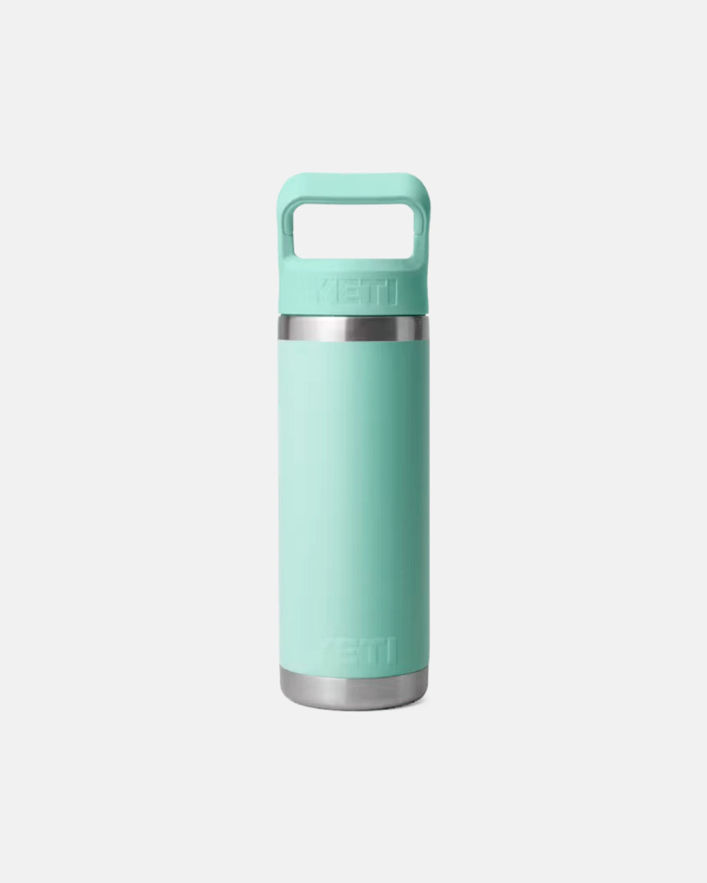 YETI 'Rambler 18 OZ' Water Bottle with Color-Matched Straw Cap (Seafoam)
