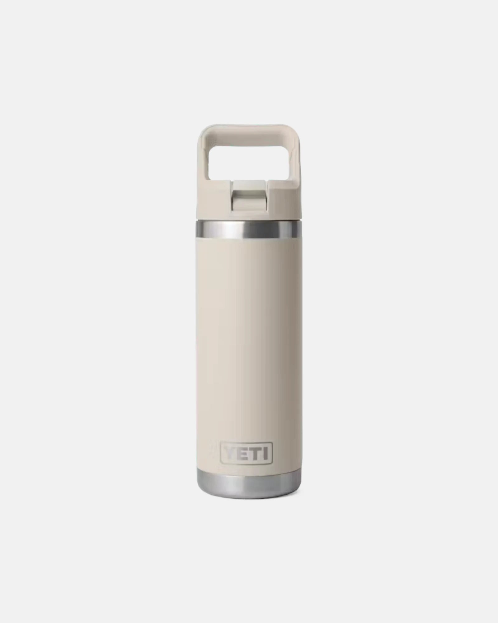 YETI 'Rambler 18 OZ' Water Bottle with Color-Matched Straw Cap (Cape Taupe)