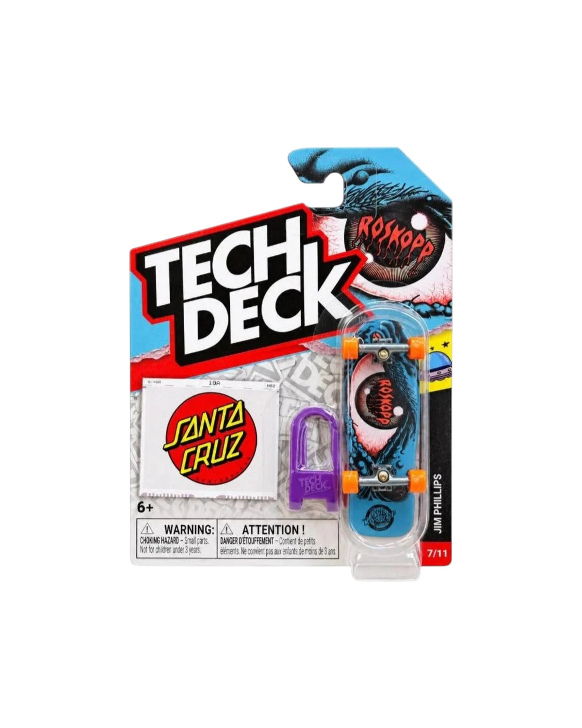 Tech Deck 'Santa Cruz Jim Phillips' Fingerboard