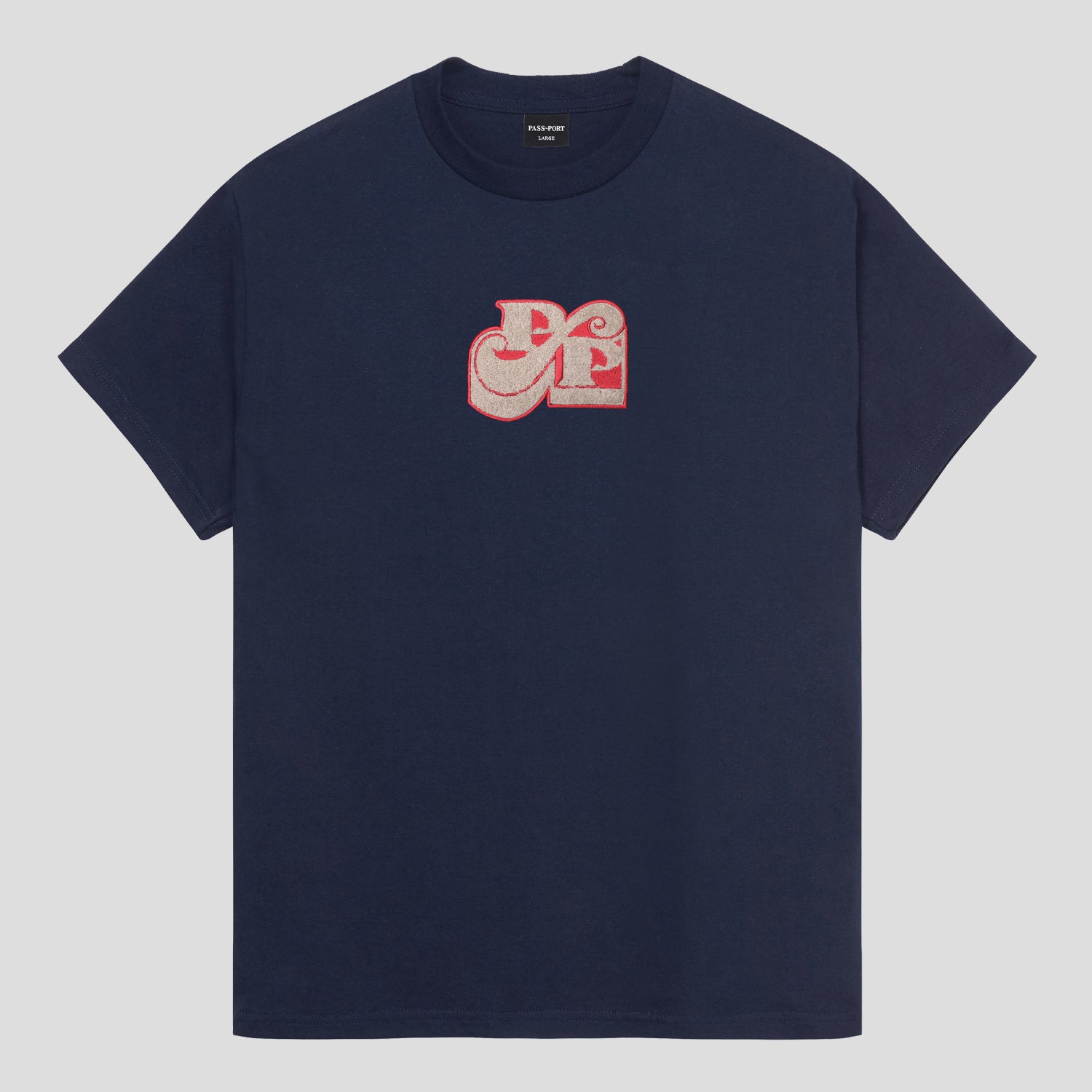 Pass~Port 'Tilde Stamp' T-Shirt (Navy)